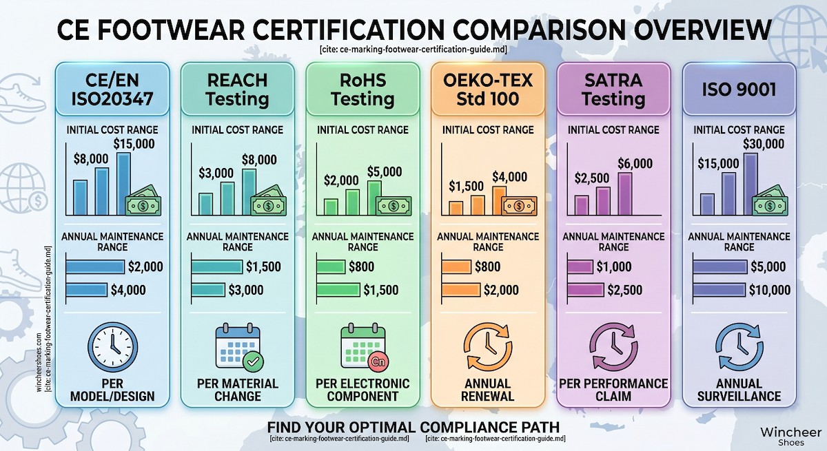CE marking footwear certification process for leather shoes