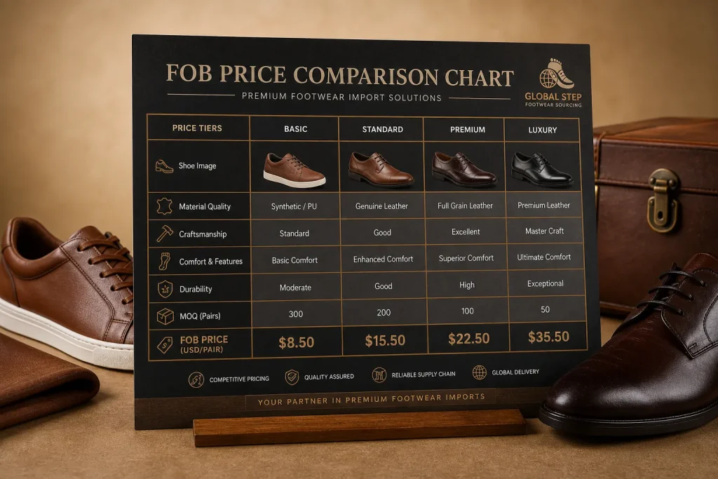 FOB shoe pricing