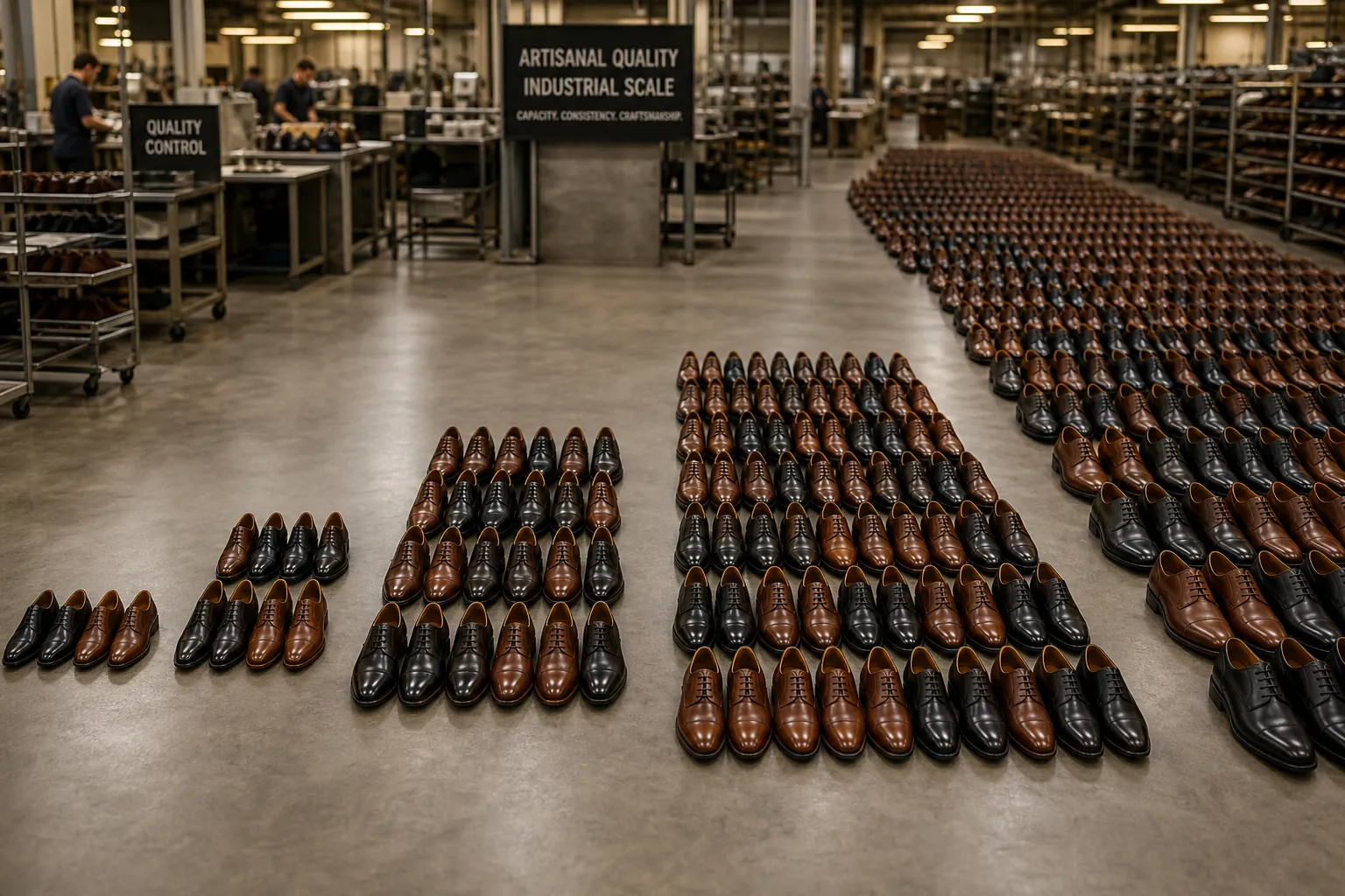 leather shoes bulk order discount tiers comparison chart