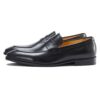 Men's black leather loafers - wholesale loafers for men, model M30101