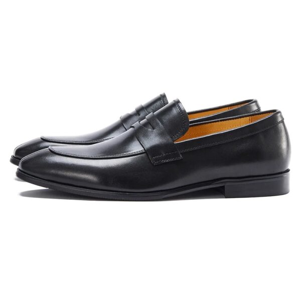 Men's black leather loafers - wholesale loafers for men, model M30101