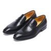 Men's black leather loafers - wholesale loafers for men, model M30101