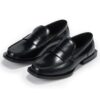 Men's black leather loafers - wholesale loafers for men, model MF181006