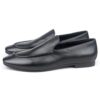 Men's black leather loafers - wholesale loafers for men, model MF181403