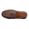 Men's brown leather loafers - wholesale loafers for men, model M321