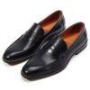 Men's brown leather loafers - wholesale loafers for men, model MF181133