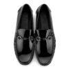 Men's burgundy leather loafers - wholesale loafers for men, model MF181252