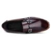Men's burgundy leather loafers - wholesale loafers for men, model MF181252
