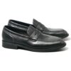 Men's black leather loafers - wholesale loafers for men, model MF182063