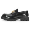 Men's black leather loafers - wholesale loafers for men, model MF182073