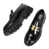 Men's black leather loafers - wholesale loafers for men, model MF182073