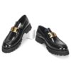 Men's black leather loafers - wholesale loafers for men, model MF182073