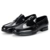 Men's black leather loafers - wholesale loafers for men, model MF182074