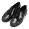 Men's black leather loafers - wholesale loafers for men, model MF182081