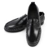Men's black leather loafers - wholesale loafers for men, model MF182081