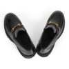 Men's black leather loafers - wholesale loafers for men, model MF182082
