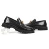 Men's black leather loafers - wholesale loafers for men, model MF182082