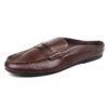 Men's brown leather loafers - wholesale loafers for men, model MF181453